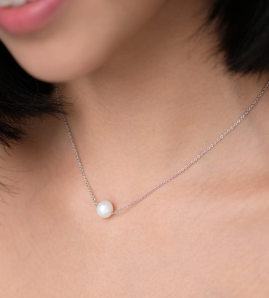 UNICA MINI Pearl Solitaire Necklace