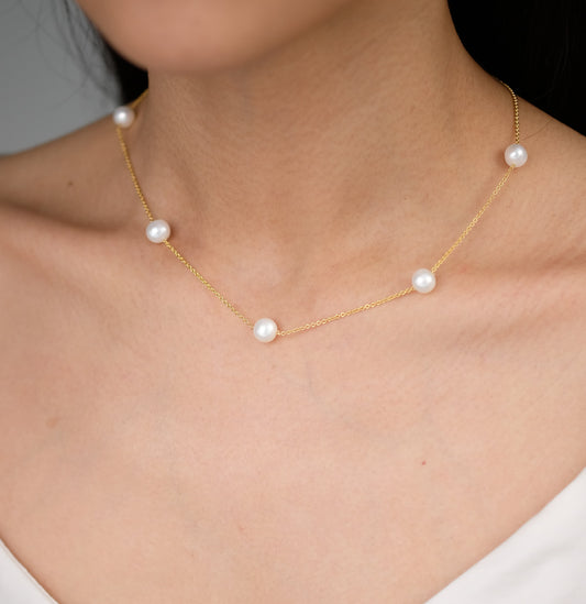 DENISE Station Necklace and Bracelet