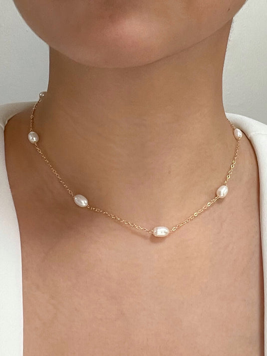 LARA Station Necklace and Bracelet
