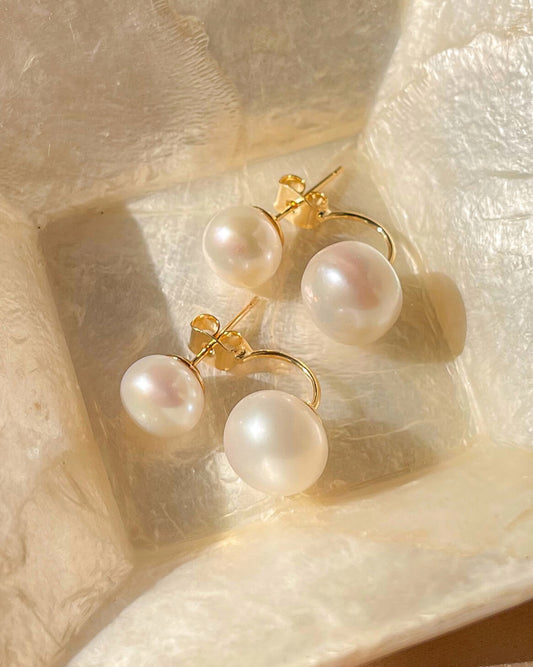 RIA 2-way Earrings (925 Sterling Silver)