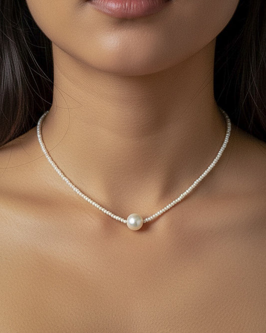 White Mist Pearl Necklace