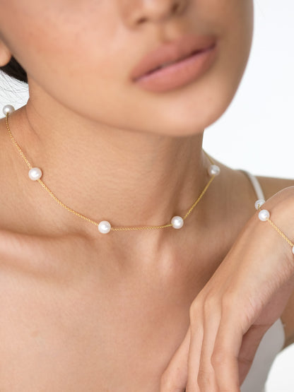 DENISE Station Necklace and Bracelet