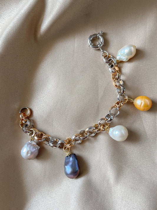 ELIZABETH Chunky Baroque Bracelet